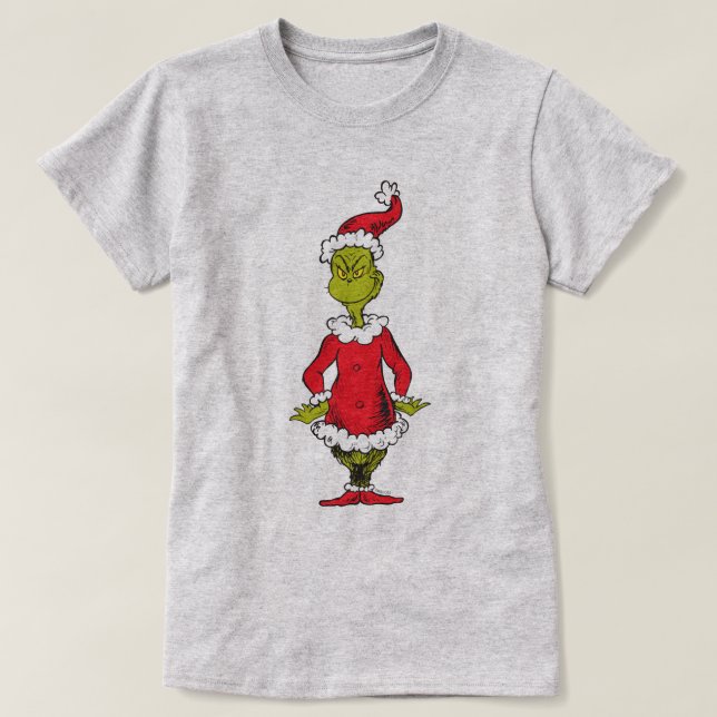 Camiseta Grinch Clássico | Papai Noel (Frente do Design)