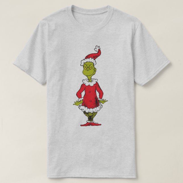 Camiseta Grinch Clássico | Papai Noel (Frente do Design)