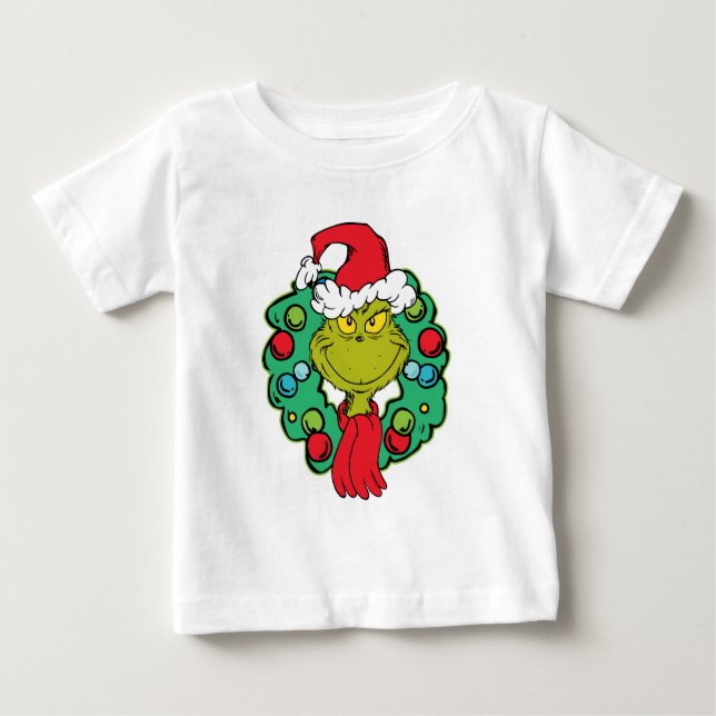 Camiseta Grinch | Coroa de Natal (Frente)