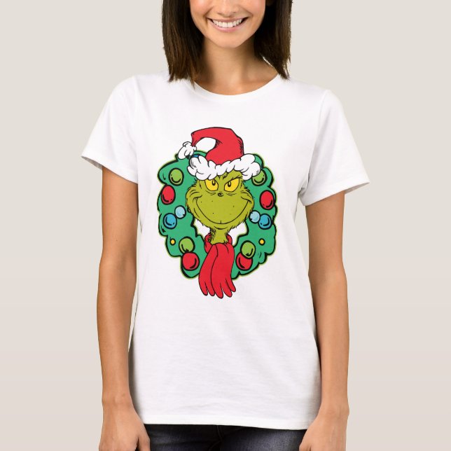 Camiseta Grinch | Coroa de Natal (Frente)