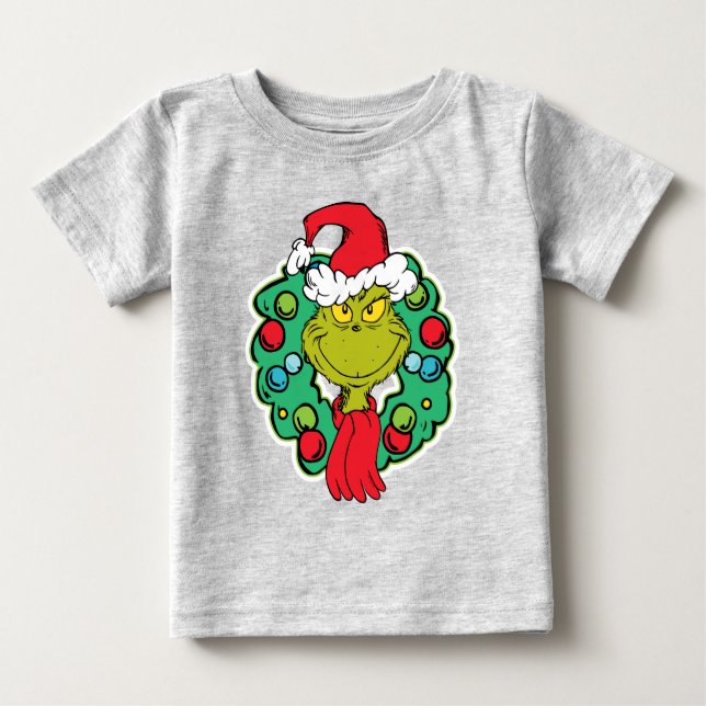 Camiseta Grinch | Coroa de Natal (Frente)