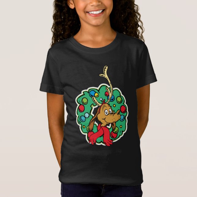 Camiseta Grinch | Coroa de Natal do Max (Frente)