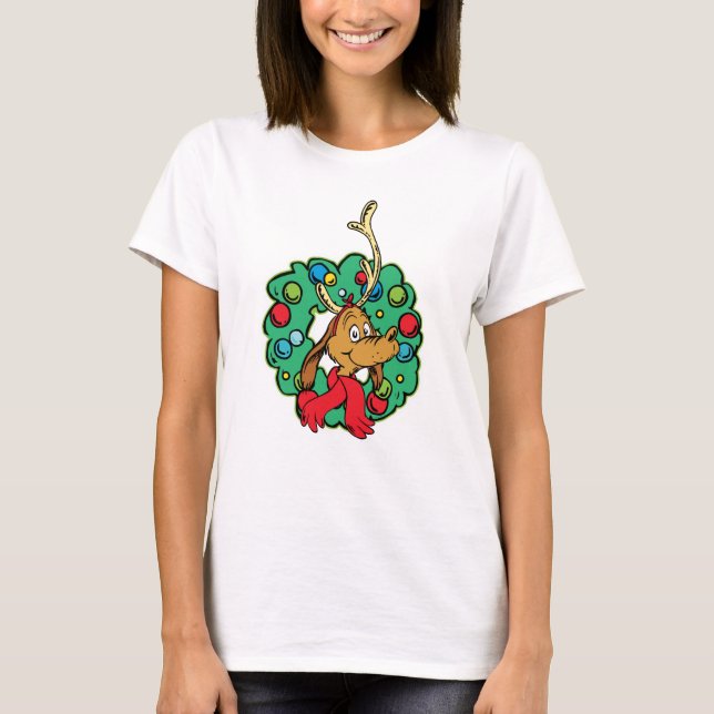 Camiseta Grinch | Coroa de Natal do Max (Frente)