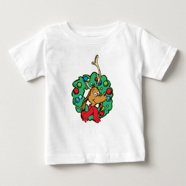 Camiseta Grinch | Coroa de Natal Max (Frente)