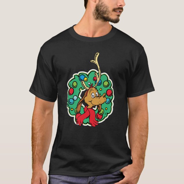 Camiseta Grinch | Coroa de Natal Max (Frente)