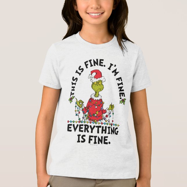 Camiseta Grinch | Everything is Fine (Frente)
