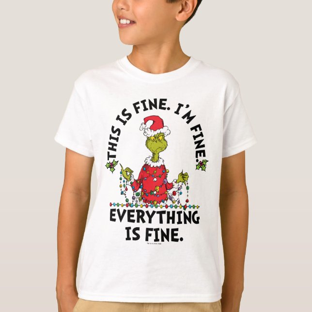 Camiseta Grinch | Everything is Fine (Frente)