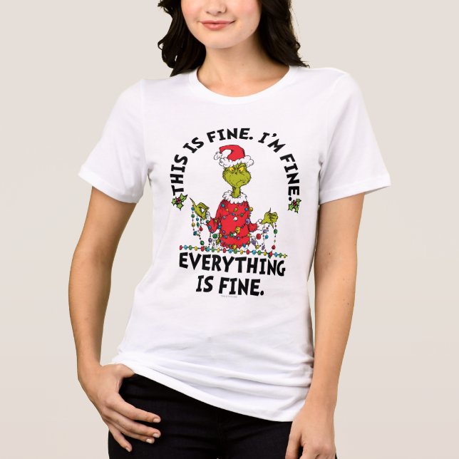 Camiseta Grinch | Everything is Fine (Frente)