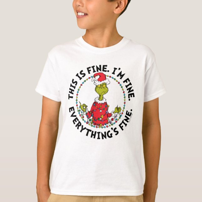 Camiseta Grinch | Everything's Fine (Frente)