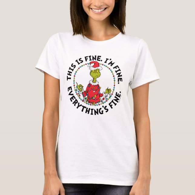 Camiseta Grinch | Everything's Fine (Frente)