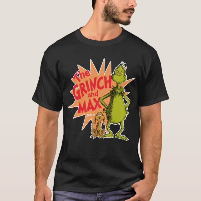 Camiseta Grinch | Grinch & Max Starburst (Frente)
