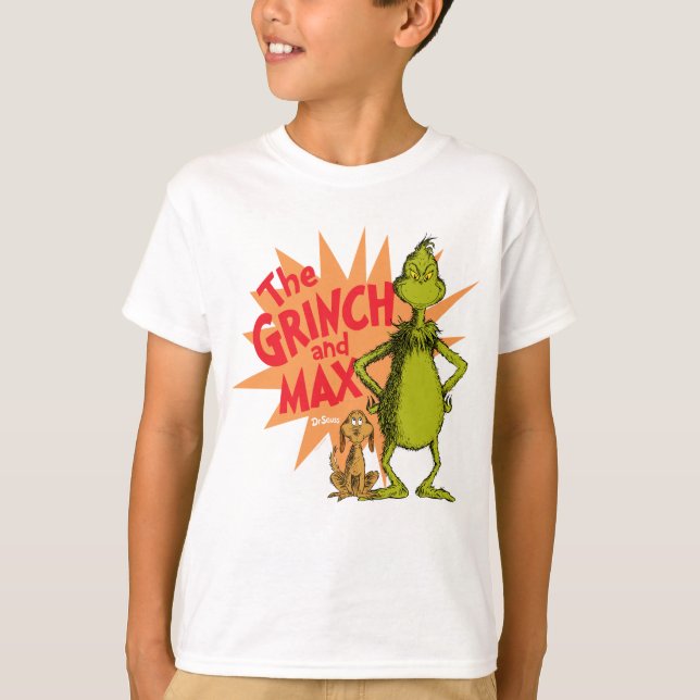 Camiseta Grinch | Grinch & Max Starburst (Frente)
