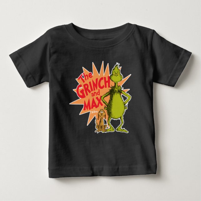 Camiseta Grinch | Grinch & Max Starburst (Frente)