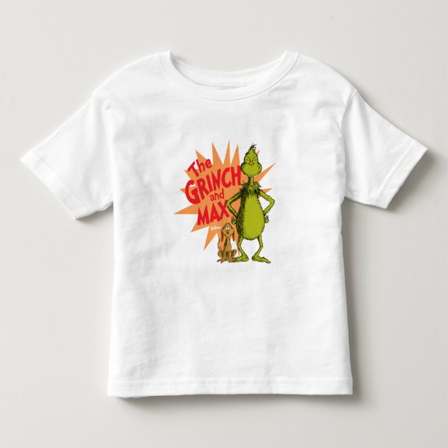 Camiseta Grinch | Grinch & Max Starburst (Frente)