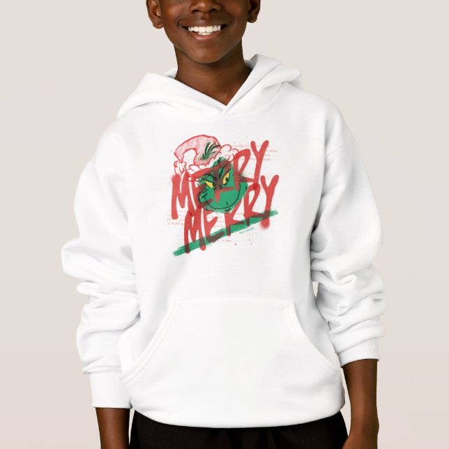 Camiseta Grinch | Grunge Gráfico Alegre Alegre (Frente)