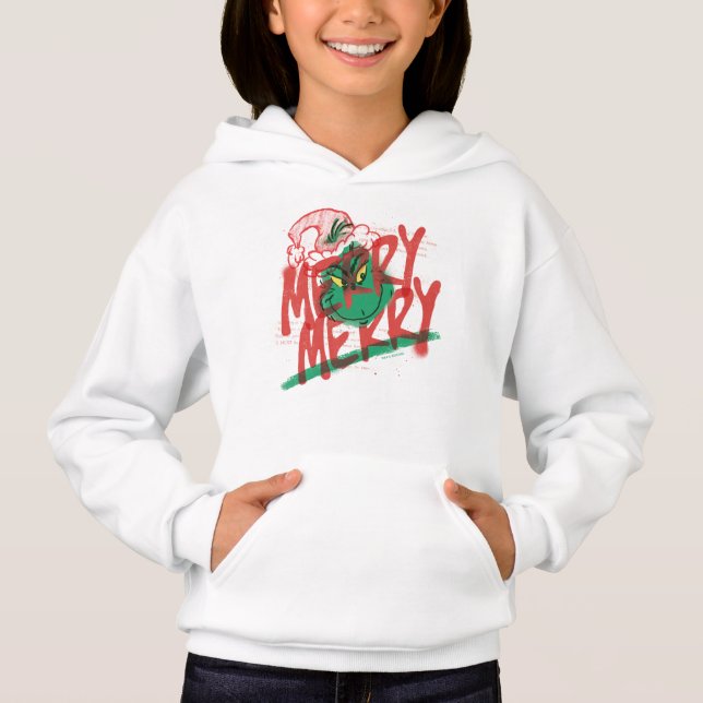 Camiseta Grinch | Grunge Gráfico Alegre Alegre (Frente)