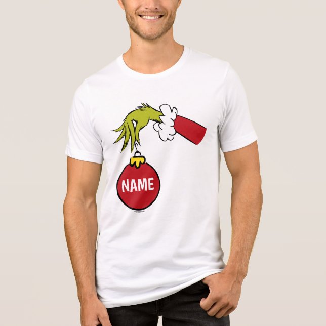 Camiseta Grinch | Nome Personalizado (Frente)