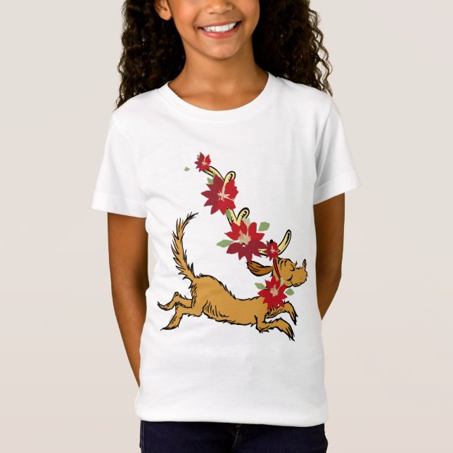 Camiseta Grinch | Poinsettia de Natal do Max (Frente)