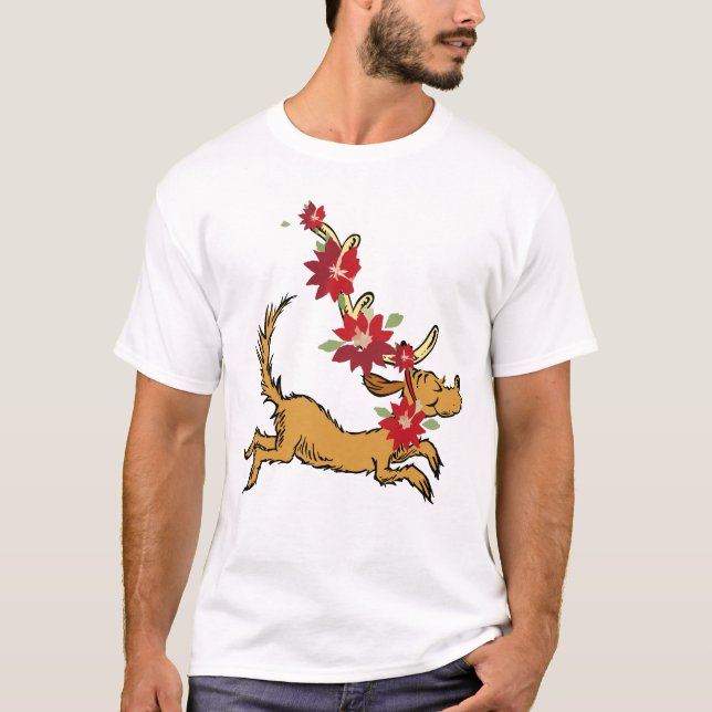 Camiseta Grinch | Poinsettia de Natal do Max (Frente)