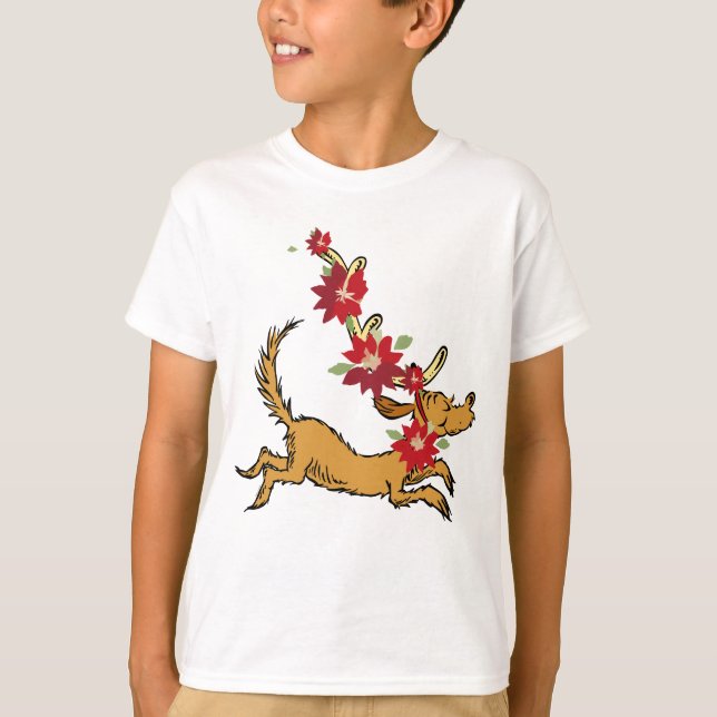 Camiseta Grinch | Poinsettia de Natal do Max (Frente)