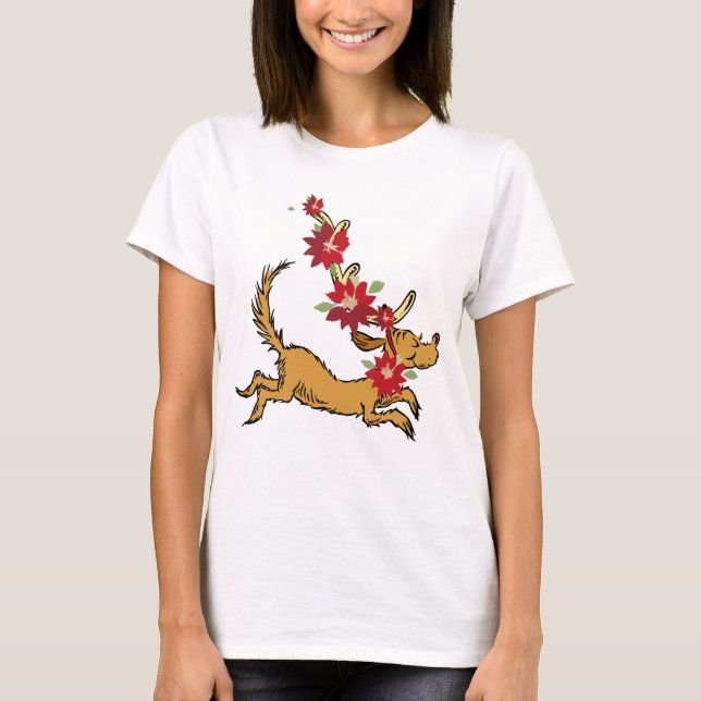 Camiseta Grinch | Poinsettia de Natal do Max (Frente)