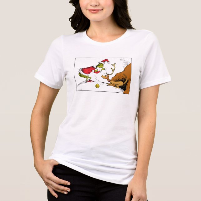 Camiseta Grinch Prepares Max the Reindeer (Frente)