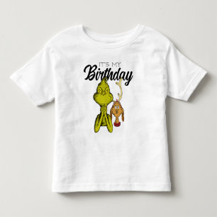 Camiseta Grinch Quadro Negro É Meu Aniversário