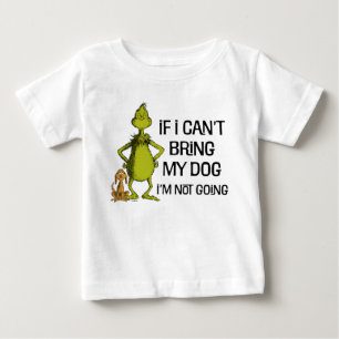 Camiseta Grinch Se Eu Não Puder Levar Meu Cachorro, Eu Não 