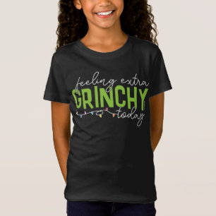 Camiseta Grinch Sentindo-me Extra Grinchoso Hoje