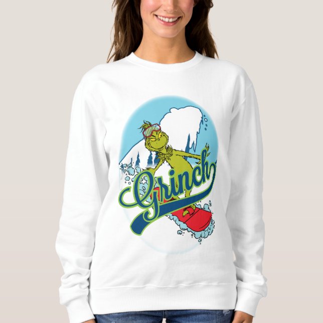 Camiseta Grinch Snowboarding (Frente)