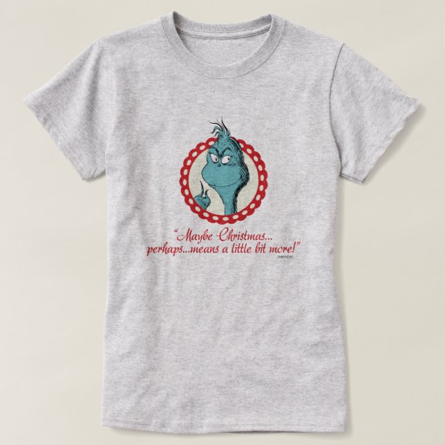 Camiseta Grinch | Talvez o Natal… (Frente do Design)