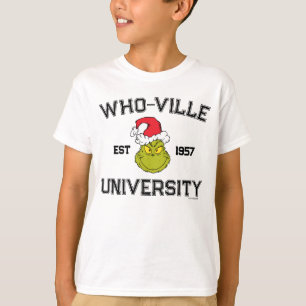 Camiseta Grinch Universidade de Who-ville Estabelecida em