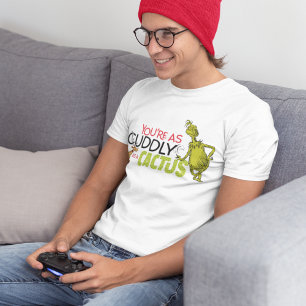 Camiseta Grinch Você é Tão Aconchegante Quanto um Cacto