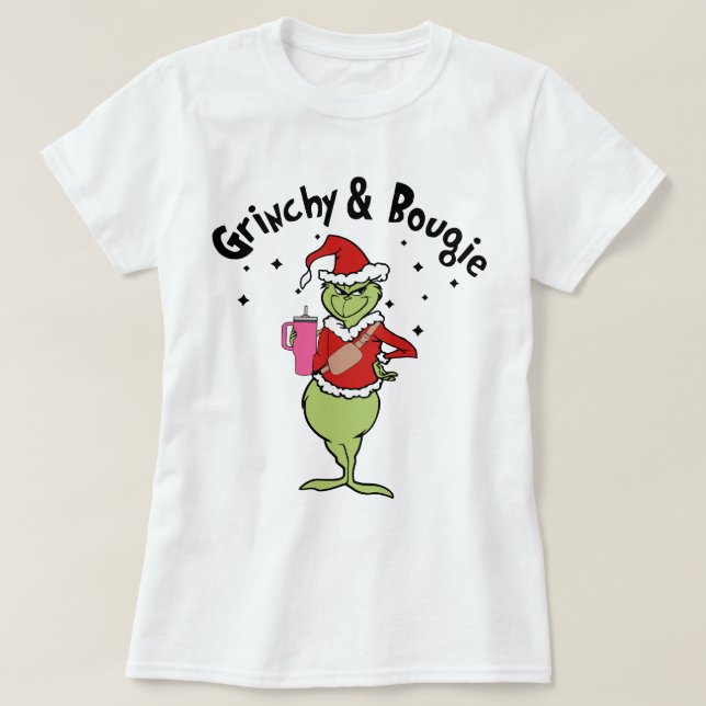 Camiseta grinchy e bougie (Frente do Design)