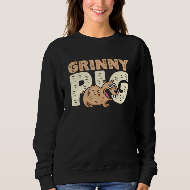 Camiseta Grinny Pig Graphic Guinea Pig Owner Pet Cavy Anima (Frente)