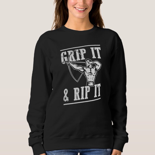 Camiseta Grip It And Rip It Distressed Style Archery Life (Frente)