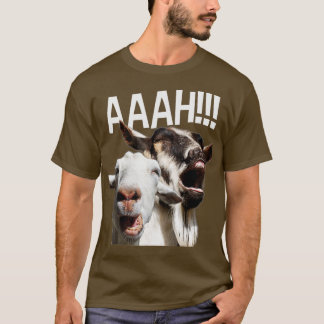 Camiseta Gritando Cabras AAAH Engraçada Impressão