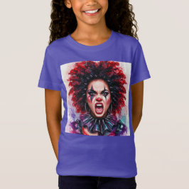 Camiseta Gritando cores por Natasha Us