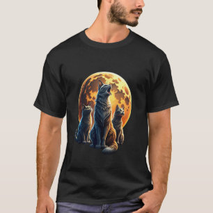 Camiseta Gritando Gatos, Gatinho, Gato Três Gato De Mo