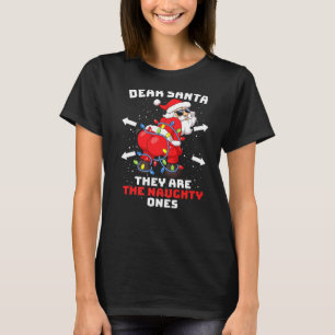 Camiseta Gritando Papai Noel Caros Papais noeis Eles São O