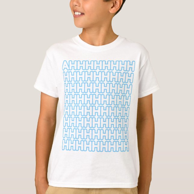 Camiseta Gritando Pastel Blue Kid (Frente)