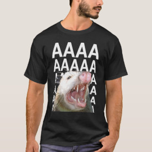 Camiseta Gritando Possum Aaaa Cute Ogambm Memmen
