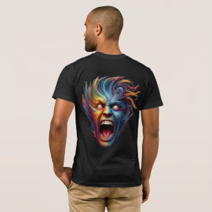 Camiseta Gritar Arco-Íris: Liberação Emocional Psicodélica