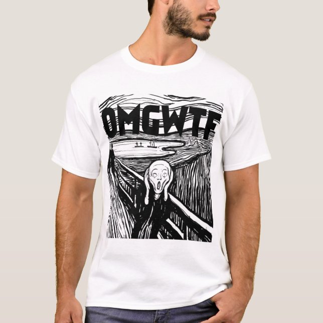 Camiseta Gritar b/w de OMGWTF (Frente)