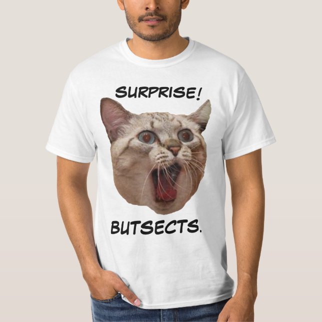Camiseta Gritar Butsects do gato (Frente)