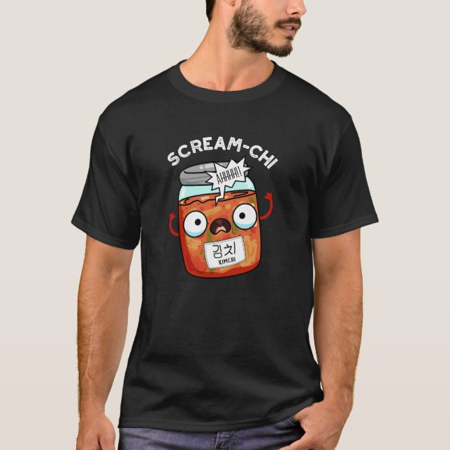 Camiseta Gritar-chi Funny Kimchi Puns Dark BG (Frente)