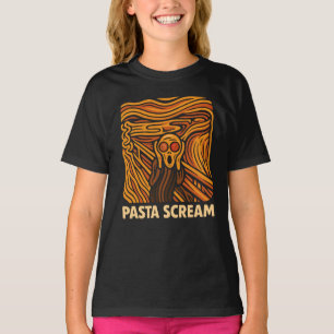 Camiseta Gritar de Arte de Massas de Espaguete