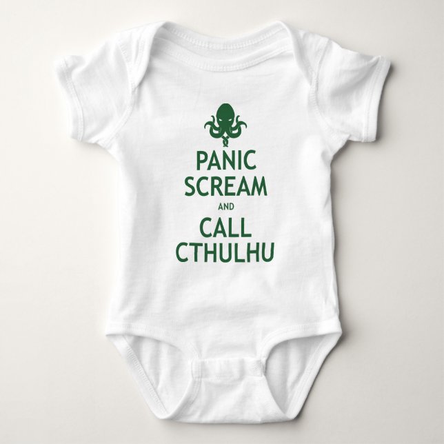 Camiseta Gritar do pânico e chamada Cthulhu (Frente)