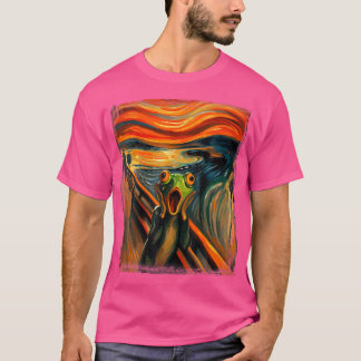 Camiseta Gritar Expressionista Para O Sapo Amplia O Sapo Ar