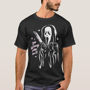 Camiseta Gritar Ghostface Você Gosta De Filmes Assustadores